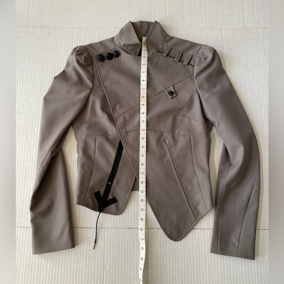 Vintage Diesel Evening Woman’s Wool Asymmetrical Military Style Jacket Size S - Picture 4 of 16